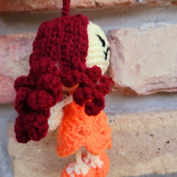 Attitude Girl Handmade Keycharm | Crochet Keychain - Picture 3 of 5